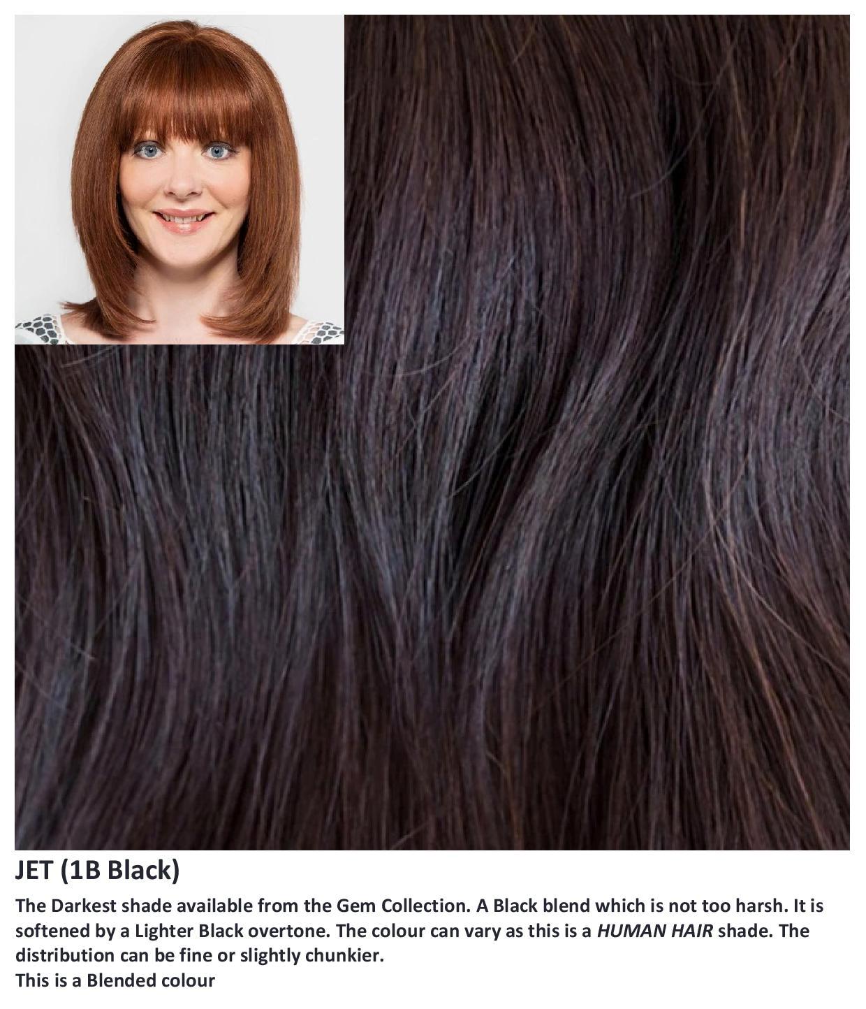 Jet Human Hair wig Gem Collection (VAT Exempt) - Hairlucinationswigs Ltd